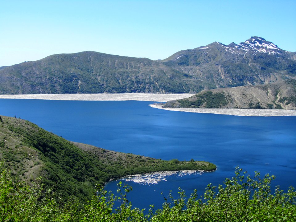 Spirit Lake at Windy Ridge by Mt. St. Helens in Washington