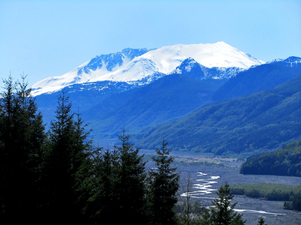 Toutle River at Mt. St. Helens in Washington