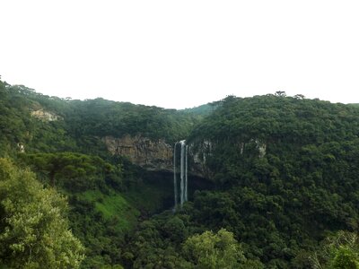 Brazil waterfall tropical forest