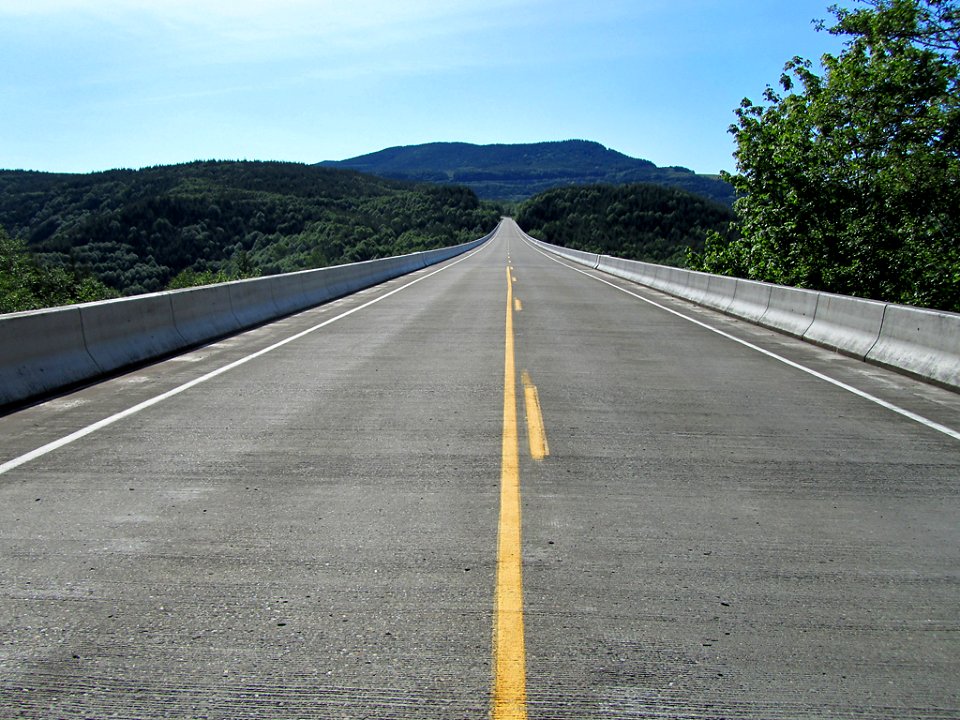 Hoffstadt Creek Bridge by Mt. St. Helens in Washington