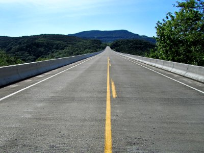 Hoffstadt Creek Bridge by Mt. St. Helens in Washington