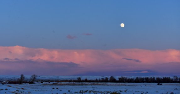 Moonrise at Seedskadee National Wildlife Refuge photo