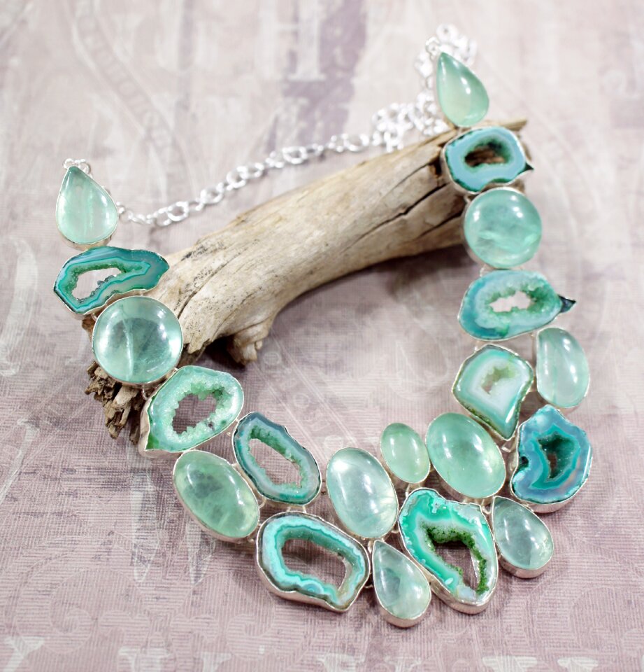 Aqua green druzy photo