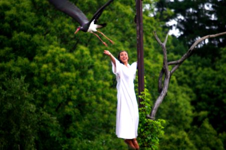 princesse à l'oiseau au puy du fou photo