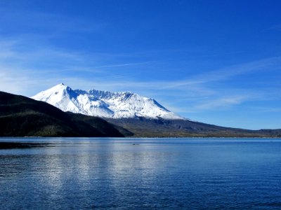 Spirit Lake at Mt. St. Helens in Washington photo
