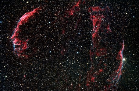 Veil Nebula, HaRGB Combination. DSLR Image photo
