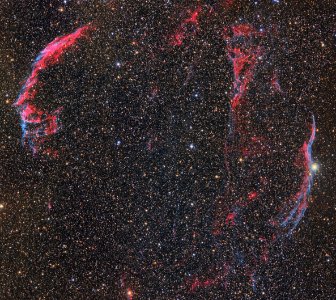 The Cygnus Loop / Veil Nebula in RGB. photo
