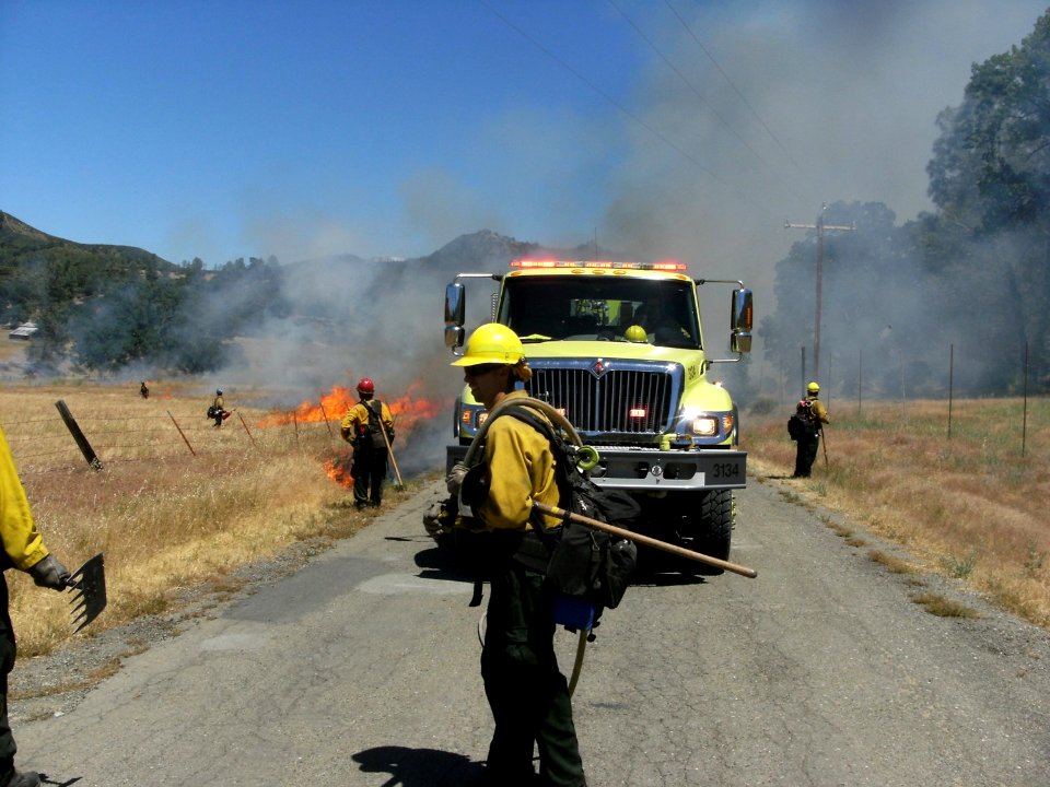 Central California fire engine