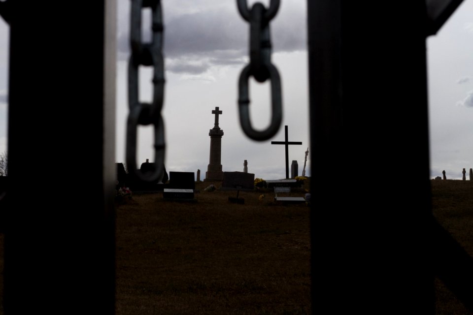 Ominous Cemetery View