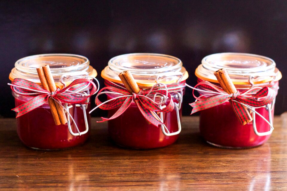Homemade cranberry gift