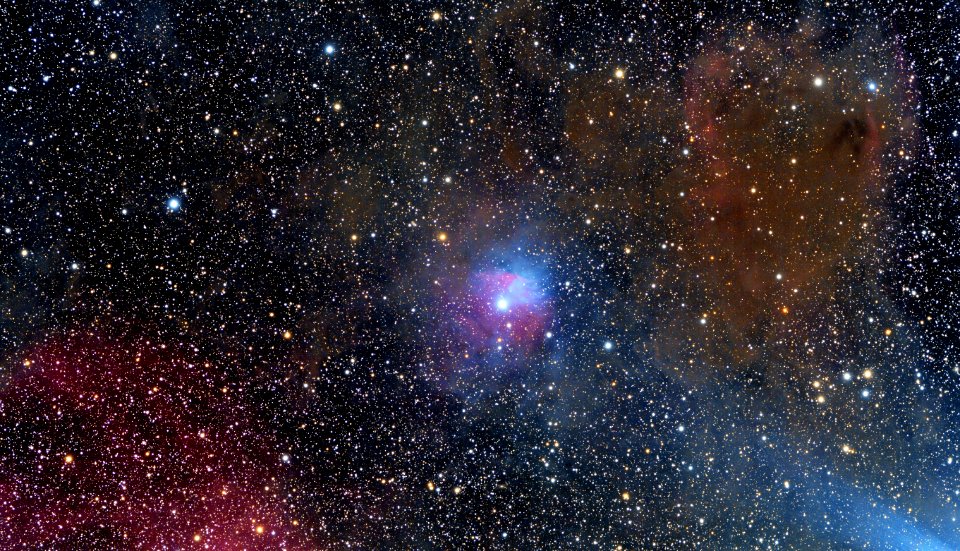 The Raspberry nebula in Orion ( SH2-263 / VDB38) DSLR Image photo