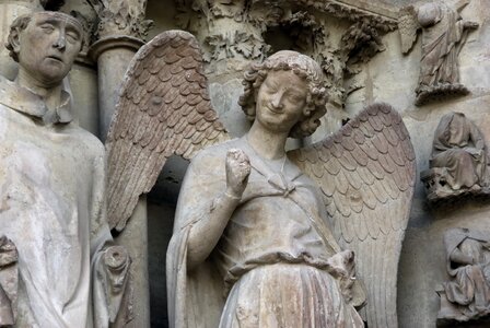 Angel smile statue