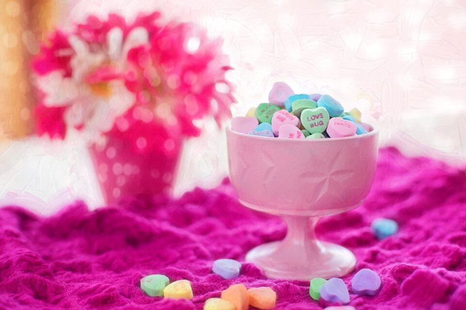 Sweet holiday pink heart