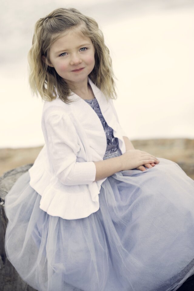 Vintage girl young winter