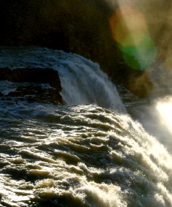Lens Flares Over Gulfoss