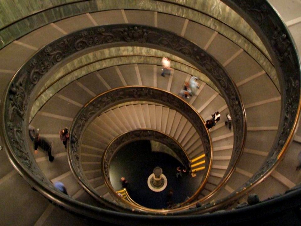 Spiral Stairs at Vatican Museums - Vatican City Italy - Creative Commons by gnuckx photo