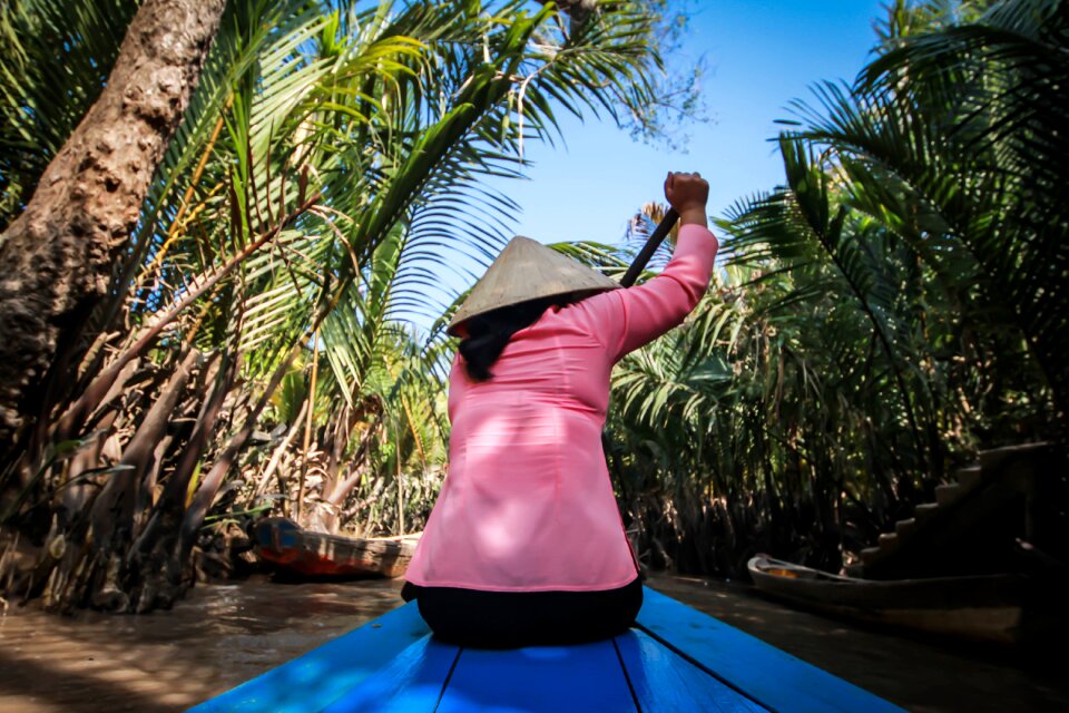 The scenery ship mekong