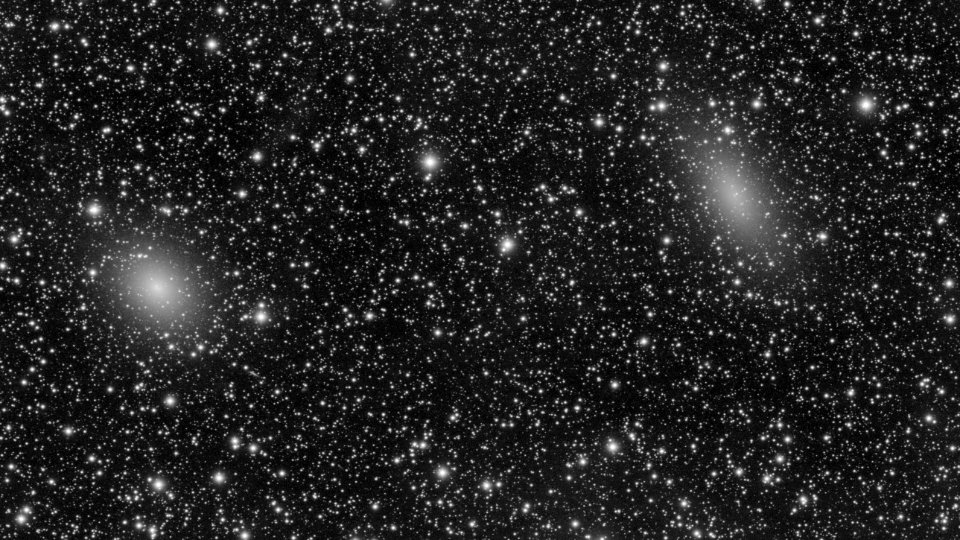 Two Andromeda satellites in Cassiopeia.