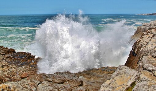 Sea surf rock photo