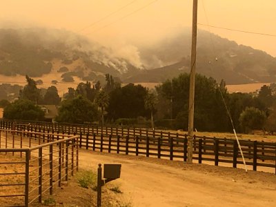 River Fire threatening the Ft. Ord National Monument