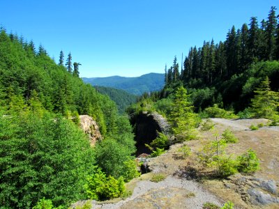 Lava Canyon Trail at Mt. St. Helens NM in WA photo
