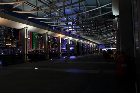 Central pier night view