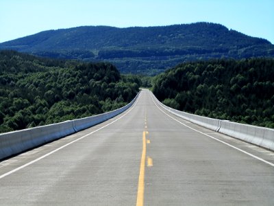 Hoffstadt Creek Bridge by Mt. St. Helens in Washington