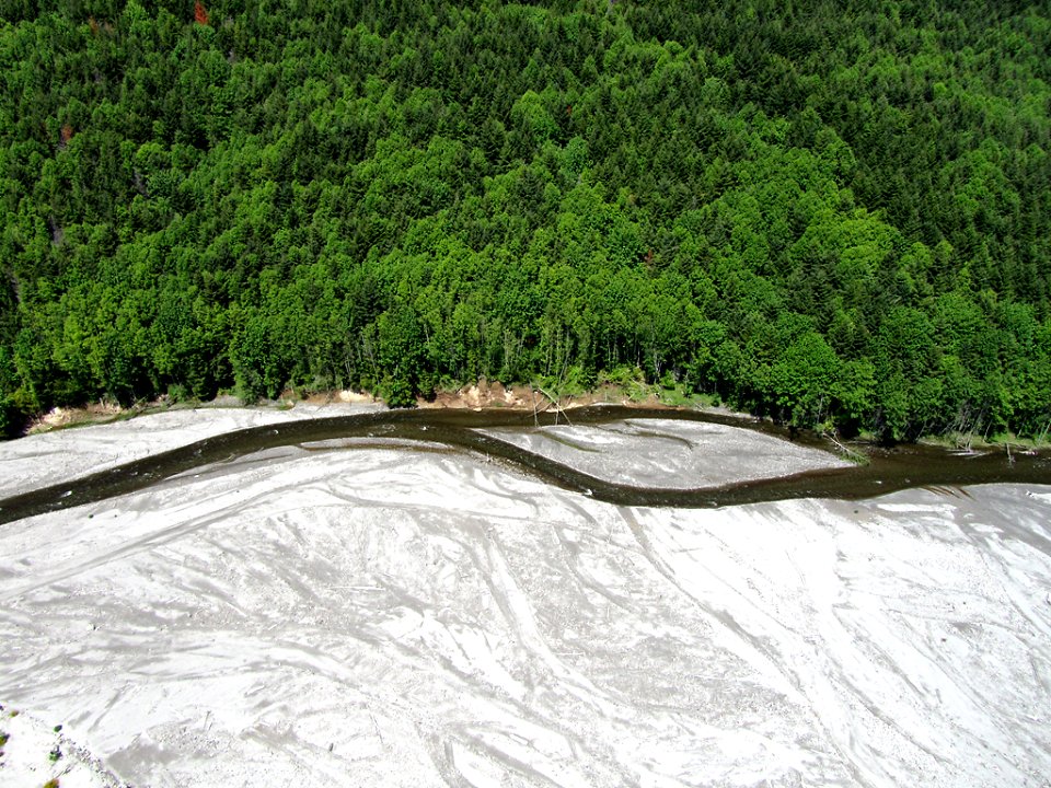 Toutle River Valley by Mt. St. Helens in Washington