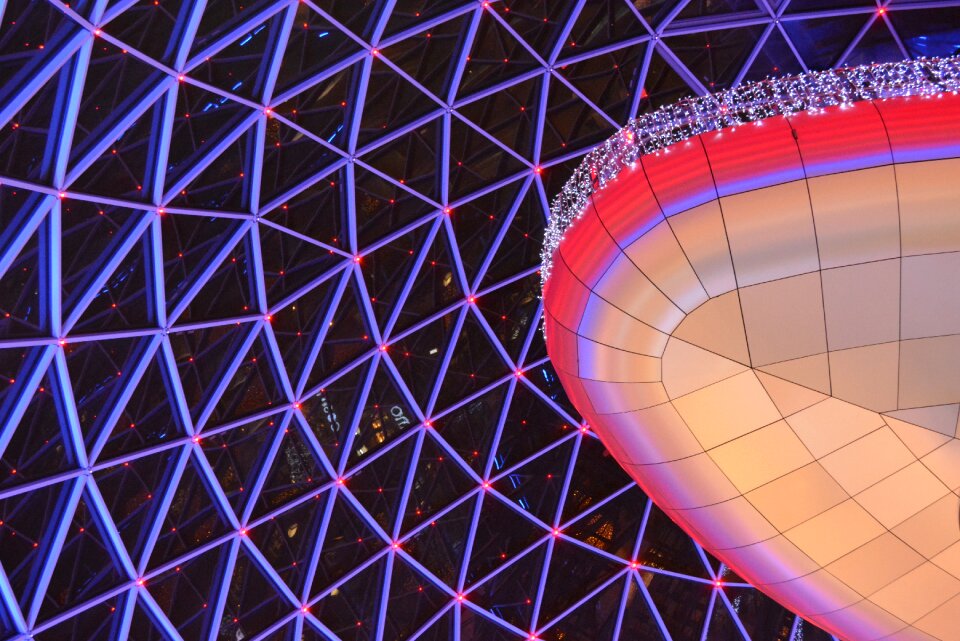 Glass building dome