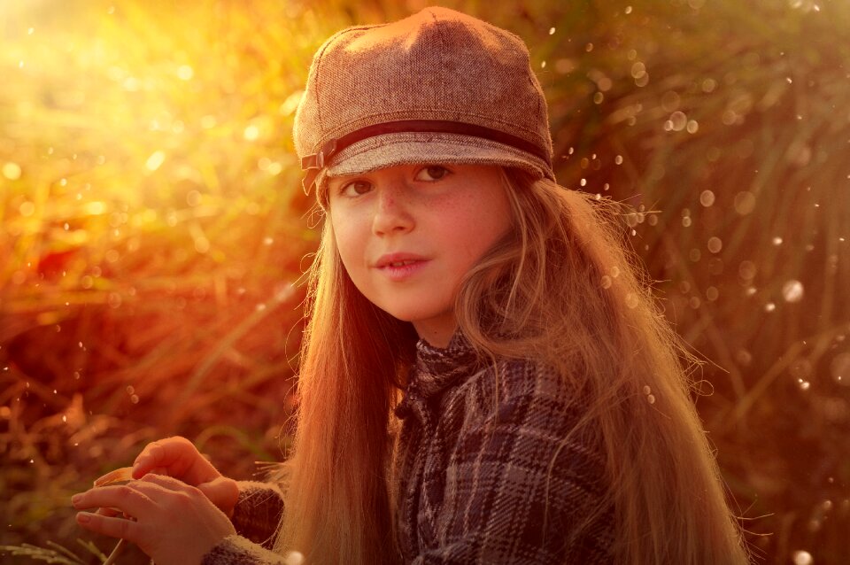 Face cap sunset