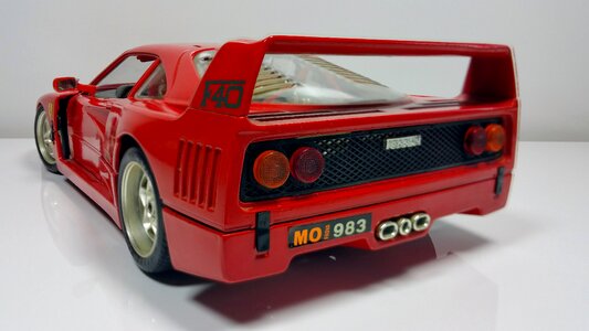 Red sports car model car