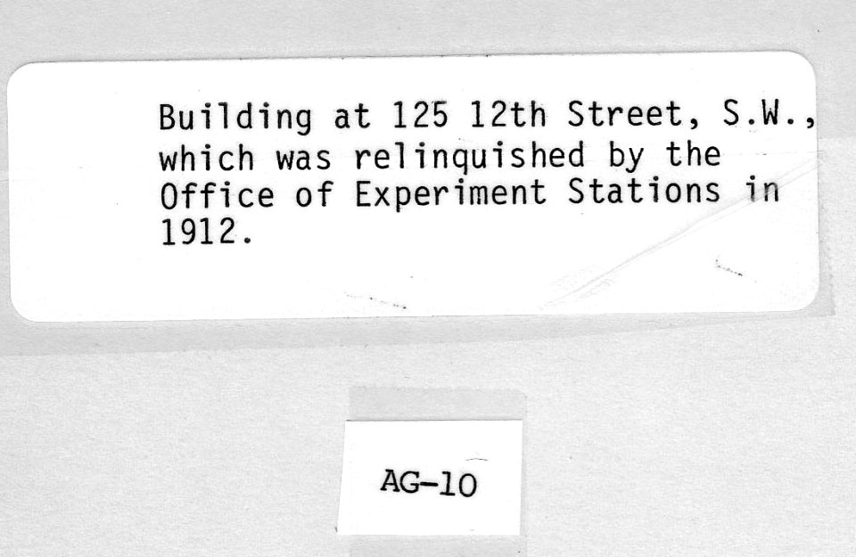 1912 (ca) Bldg at 125 12th St SW USDA Construction Photo Collection (2)