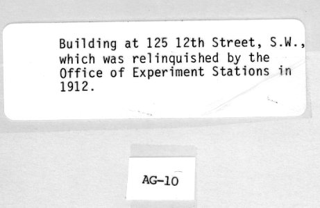 1912 (ca) Bldg at 125 12th St SW USDA Construction Photo Collection (2)