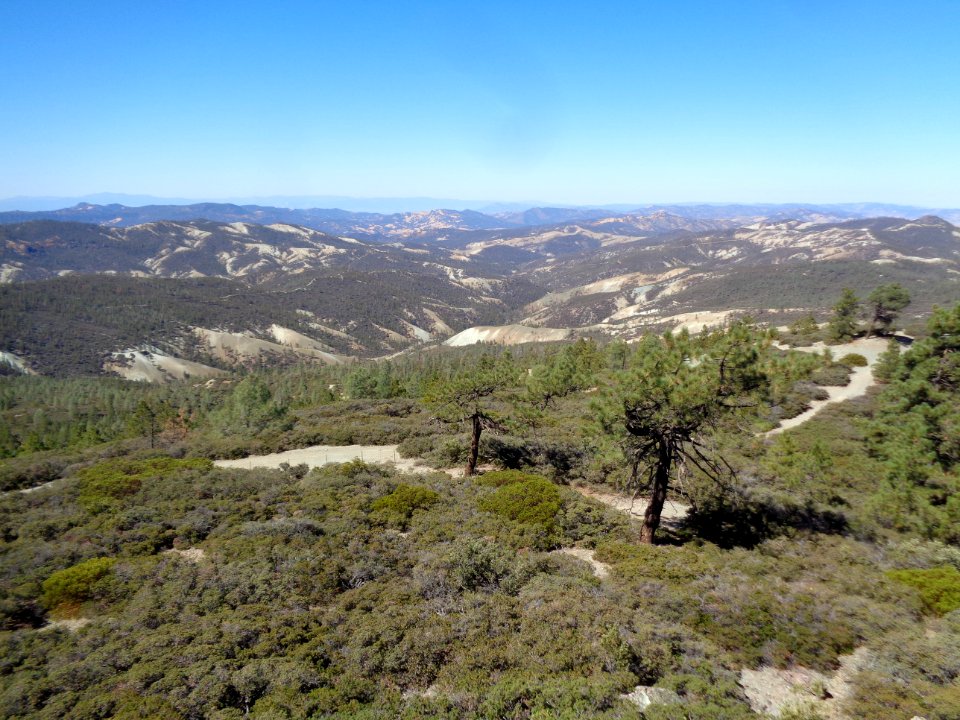 From San Benito Mountain towards Pinnacles National Park in the Central Coast Field Office