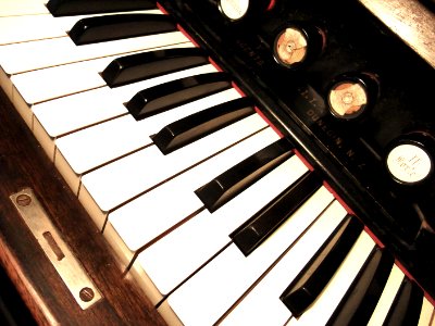 [keyboard detail] Parlor reed organ