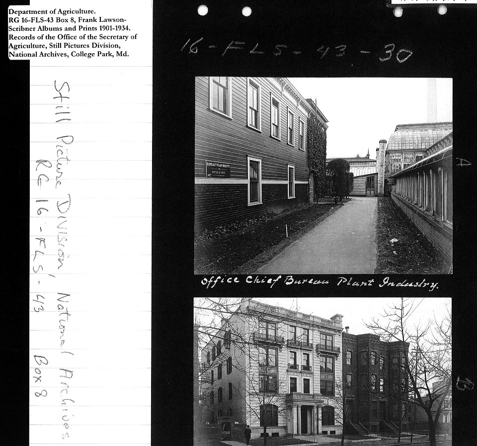 1901-1934 Office Chief Bureau Plant Industry NARA II RG 16-FLS-43 Box 8