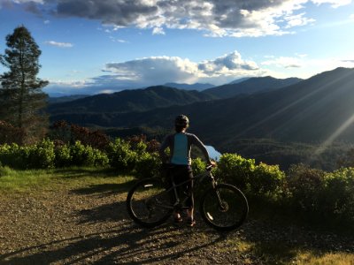 Mountain biking with a view in the Redding Field Office