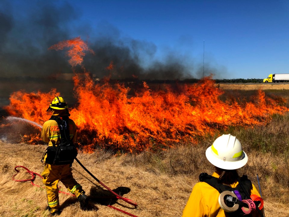A controlled burn at the Cosumnes River Preserve