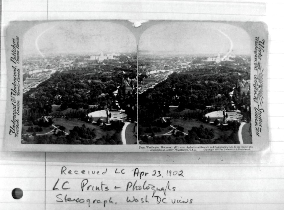 1902 East from Monument over Ag Grounds LOC P+P Stereograph, Wash DC Views, Underwood and Underwood Publishers (2)