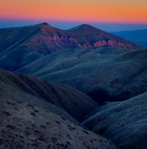 Sunset at Panoche Hills Wilderness Study Area South