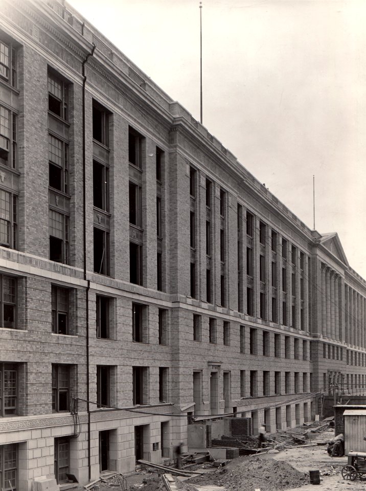 1936 (July 1) South Bldg, view of B St Elevation USDA Construction Photo Collection (1)