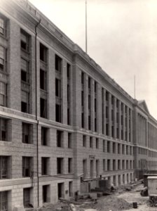 1936 (July 1) South Bldg, view of B St Elevation USDA Construction Photo Collection (1)