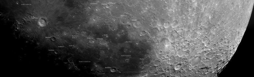 Copernicus to Tycho, 19 panel panorama photo