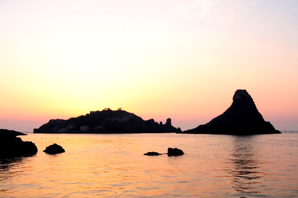 Islands of the Cyclops at Dawn Sicily Italy - Creative Commons by gnuckx