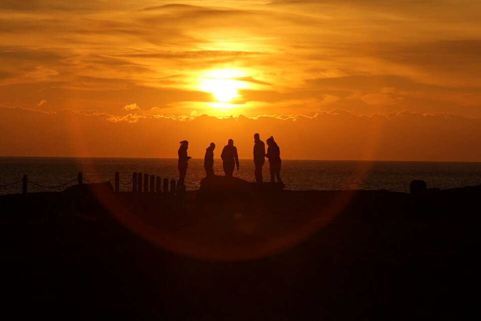 Sun the sky silhouette