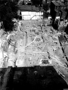 1912 (ca) Foundation work on the Bieber Bldg USDA Construction Photo Collection (1)