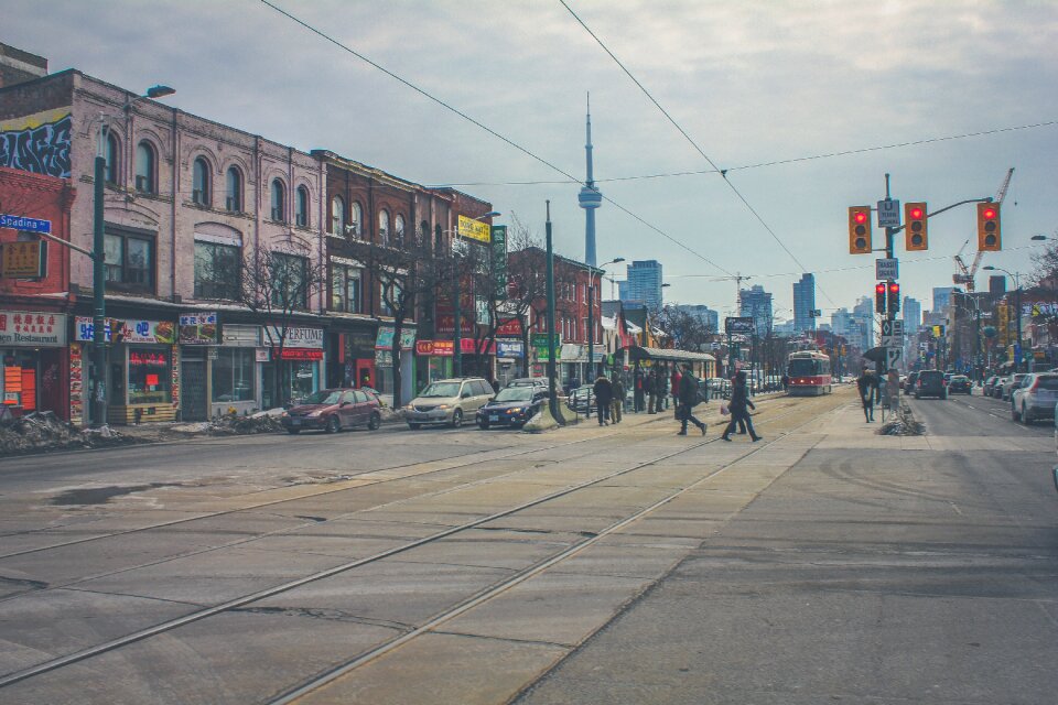 Scene city gray life