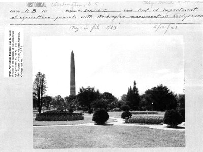 1928 (May 10) Ag Grounds with Washington Monument NARA RG 16