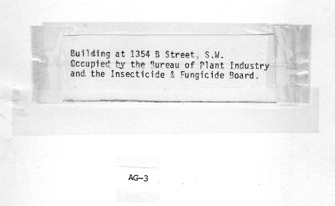 1912 (ca) Bldg at 1354 B St SW USDA Construction Photo Collection (2)