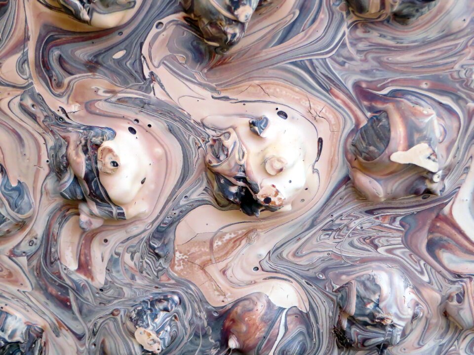 Mixture chocolate bar mixing